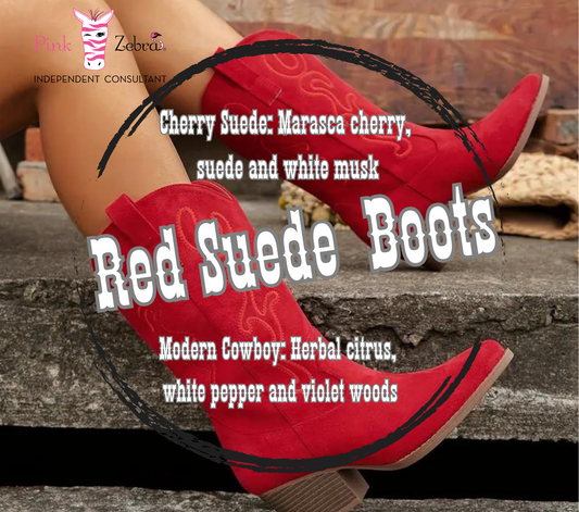 Red Suede Cowboy Boots